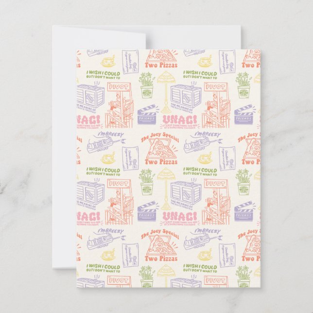 FRIENDS™ Colourful Quotes Pattern Card (Front)