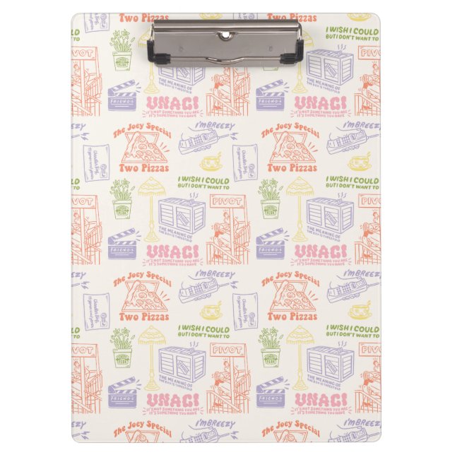 FRIENDS™ Colourful Quotes Pattern Clipboard (Front)