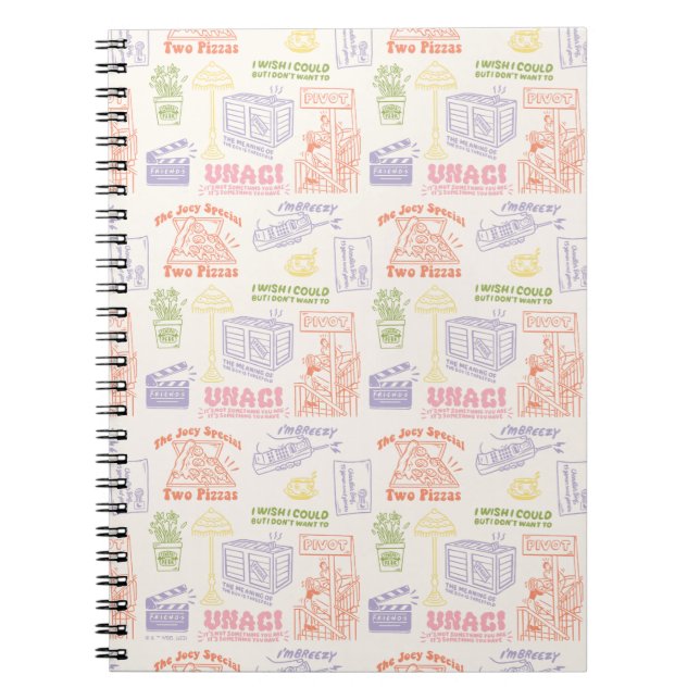 FRIENDS™ Colourful Quotes Pattern Notebook (Front)