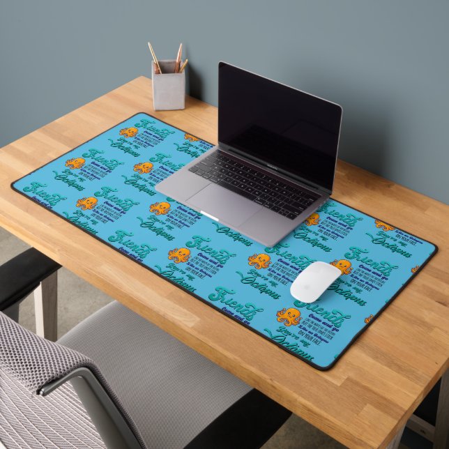 Friends Come and Go Like The Waves Of The Ocean Desk Mat (Office 2)