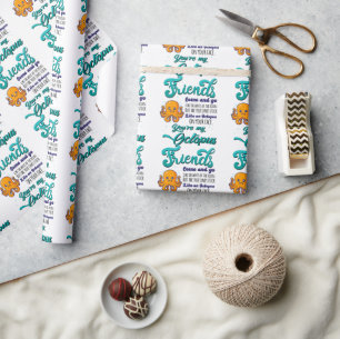 Friends Come and Go Like The Waves Of The Ocean Wrapping Paper