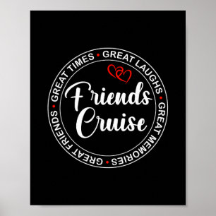 Friends Cruise 2026 Vacation Trip Cruising Friends Poster