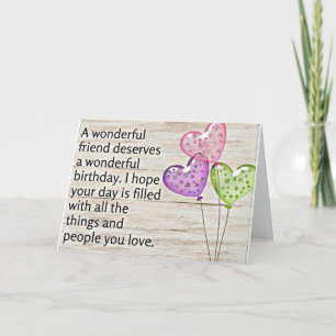 **FRIEND'S DESERVE A VERY HAPPY BIRTHDAY** CARD