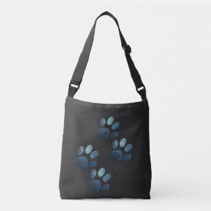 Friends dog sparkle dark blue crossbody bag