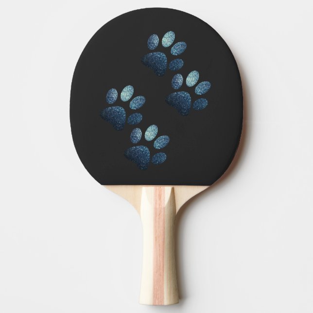 Friends dog sparkle dark blue   ping pong paddle (Front)