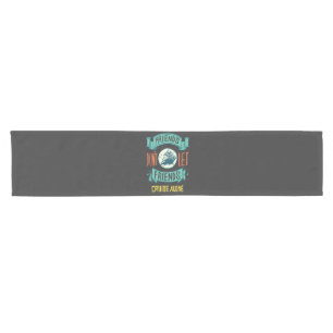 friends don't let friends cruise alone funny short table runner
