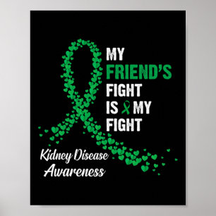 Friend's Fight My Fight Kidney Disease Awareness Poster