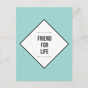Friends for life postcard