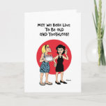 Friends Forever Birthday Card<br><div class="desc">Funny Birthday Greeting Card for female bestie</div>