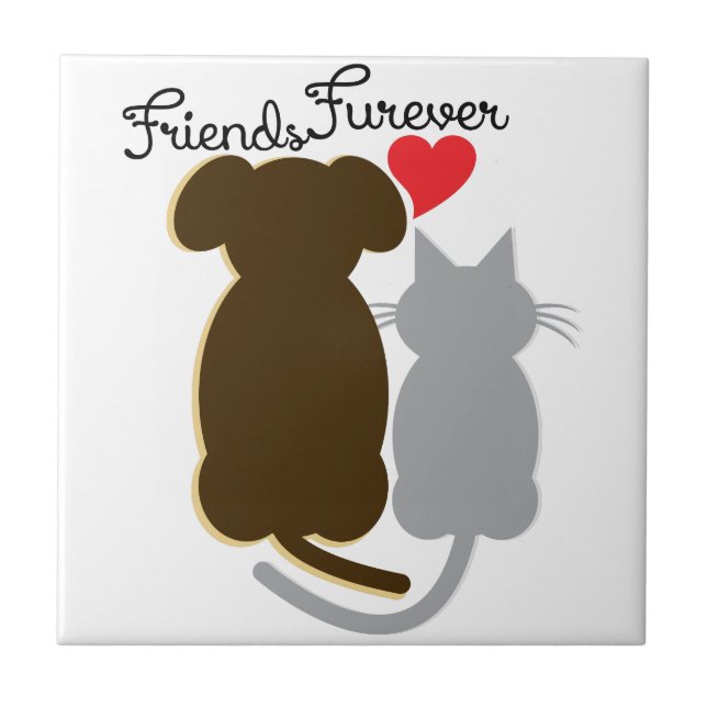 Friends Forever Ceramic Tile (Front)
