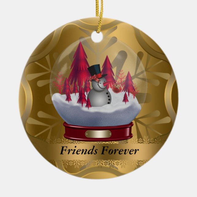 Friends Forever Christmas Ornament (Front)