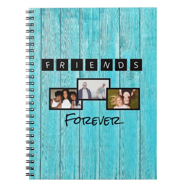 Friends Forever | Friendship day Photo Collage Notebook (Front)