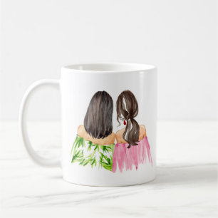 Friends Forever Gift Mug Black hair and Brunette
