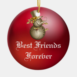 Friends Forever Heart Christmas Ornament