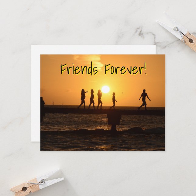 Friends Forever on Key West Pier (Front/Back In Situ)