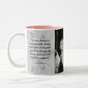 "Friends Forever" Personalise Two-Tone Coffee Mug