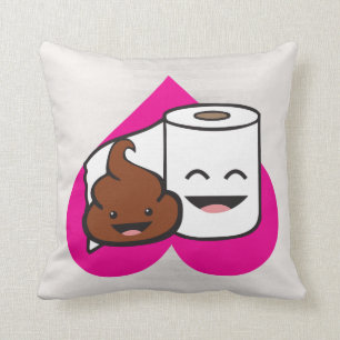 Friends Forever - Poop and Toilet Paper Roll Cushion