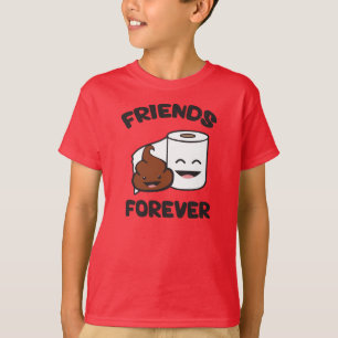 Friends Forever - Poop and Toilet Paper Roll T-Shirt