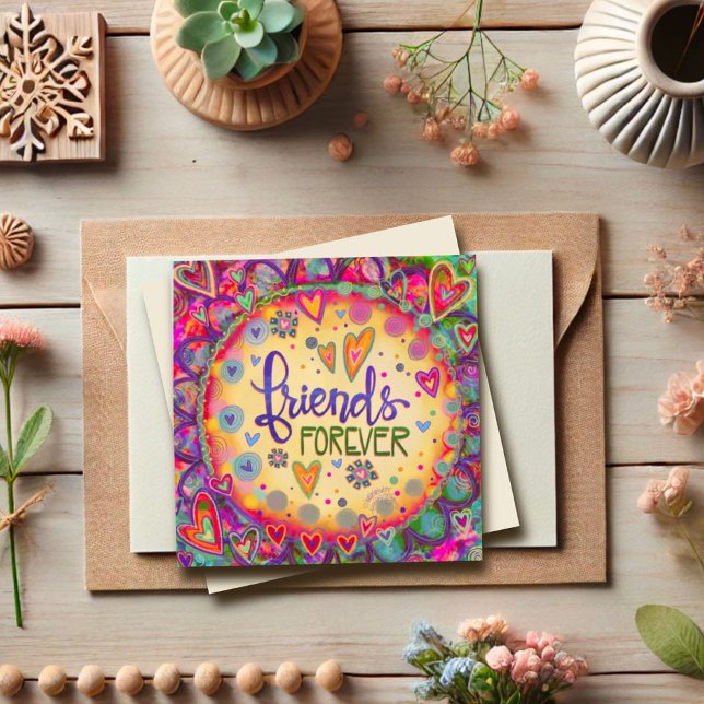 Friends Forever Pretty Whimsical Inspirivity Heart (Creator Uploaded)