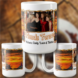 Friends Forever Sunset Marina 2584 Coffee Mug