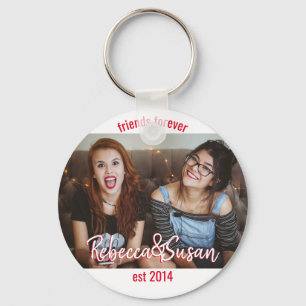 Friends forever   upload photo add names and date key ring