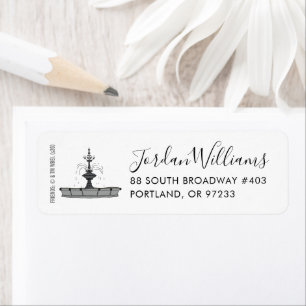 FRIENDS™ Fountain Return Address Label