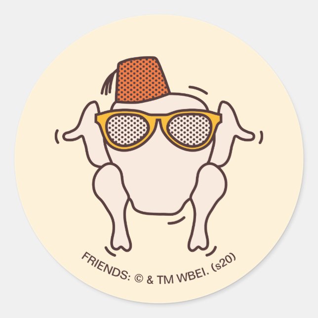 FRIENDS™ | Friendsgiving Classic Round Sticker (Front)