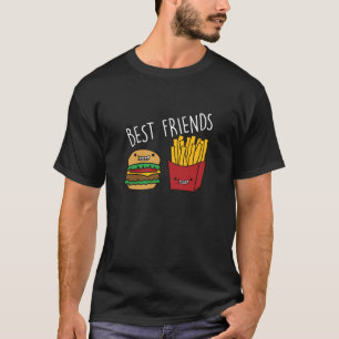 Friends Fries Cheeseburger Fast Food Burger T-Shirt