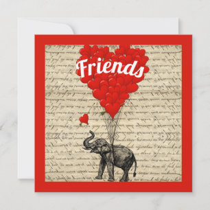 Friends fun romantic Valentines Card