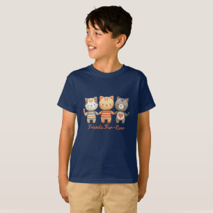 Friends Fur-Ever Cute Cats Kids T-Shirt