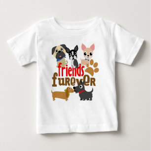 Friends Furever Dogs Puppies Baby T-Shirt