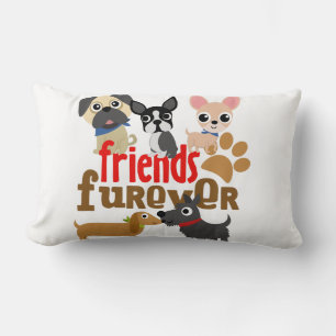 Friends Furever Dogs Puppies Lumbar Cushion