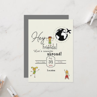 Friends gather  invitation