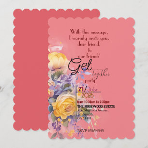 Friends get together invitation