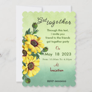 Friends get together  invitation