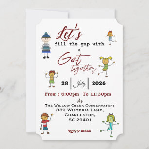Friends getting together  invitation