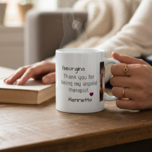 friends gift thank you for being my therapist coffee mug