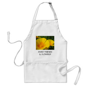 FRIENDS! Gifts Poppies SWEET FLOWERS FRIENDS Standard Apron