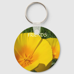 FRIENDS GIFTS Poppy Flower Keychain Christmas Gift