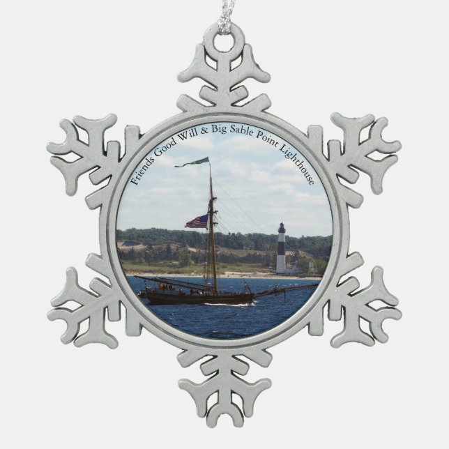 Friends Good Will & Big Sable Light ornament (Front)