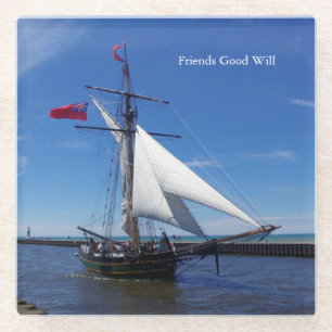 Friends Good Will glass coaster