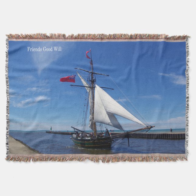 Friends Good Will woven blanket (Front)