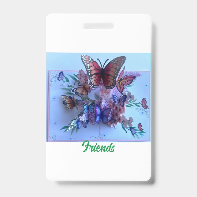 friends greeetings ID badge (Front)