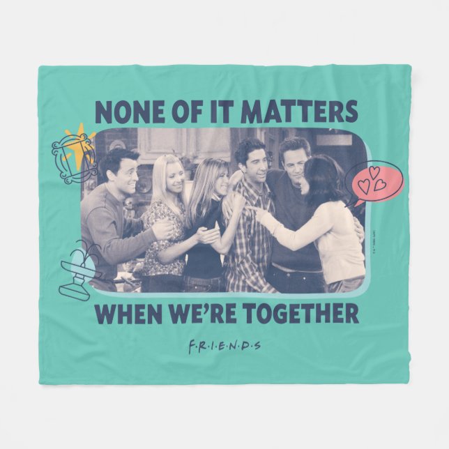 FRIENDS™ | Group Hug Fleece Blanket (Front (Horizontal))