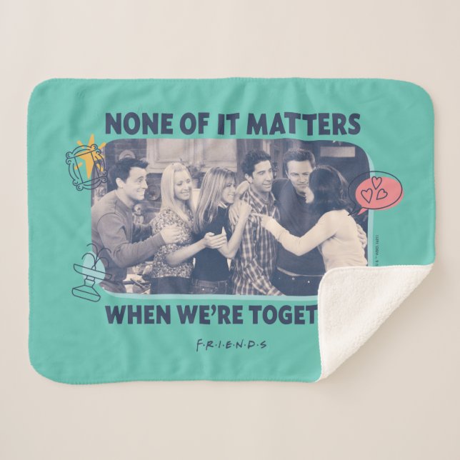 FRIENDS™ | Group Hug Sherpa Blanket (Front (Horizontal))