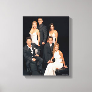 FRIENDS™ Group in Black and White Formal Wear Canvas Print