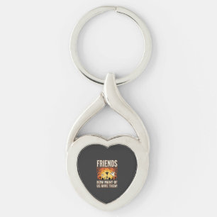 Friends Halloween Ghost Graveyard Design_1 Key Ring