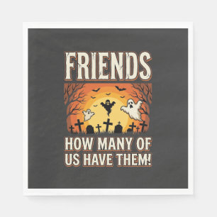 Friends Halloween Ghost Graveyard Design_1 Napkin