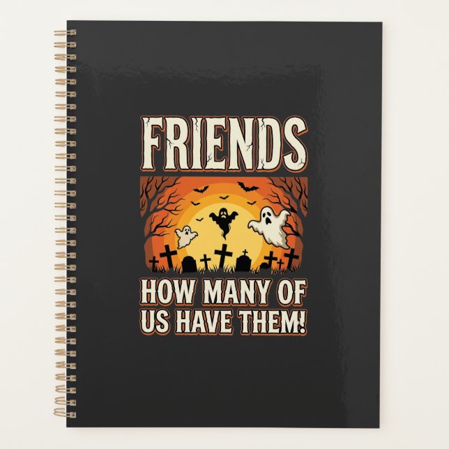 Friends Halloween Ghost Graveyard Design_1 Planner (Front)