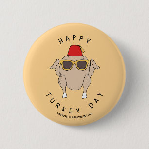 FRIENDS™   Happy Turkey Day 6 Cm Round Badge